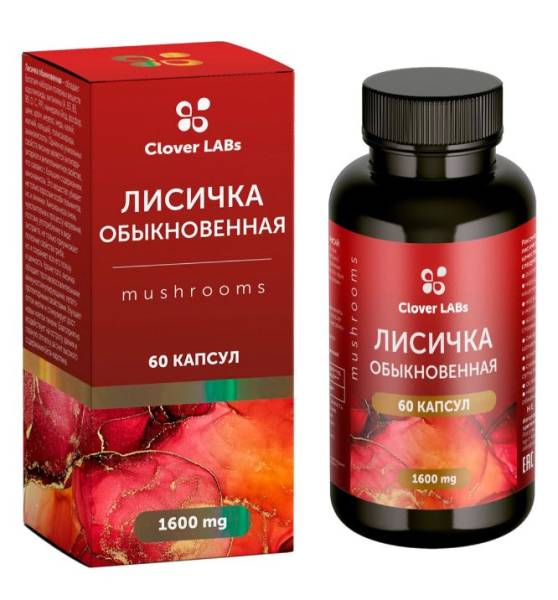 Экстракт лисички обыкновенной Clover Labs 60 капсул фотография