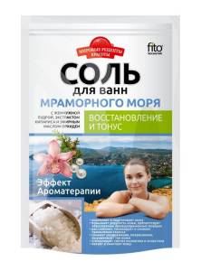 Соль для ванны Мировые рецепты красоты Мраморного моря Восстановление и Тонус 500г