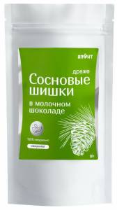 Драже Сосновые шишки в молочном шоколаде Алфит 50г