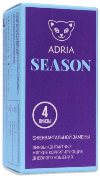Линзы контактные Adria Season Morning q38 8.6, -4,00 4шт фотография