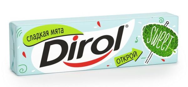 Жевательная резинка «Dirol» сладкая мята 13.6 г фотография